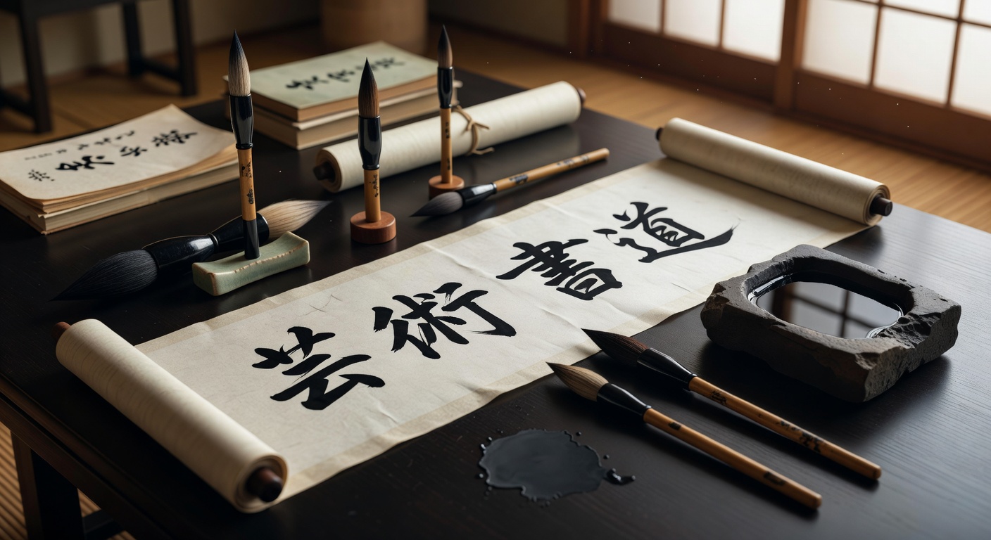 Japanese calligraphy — precision and care in communication